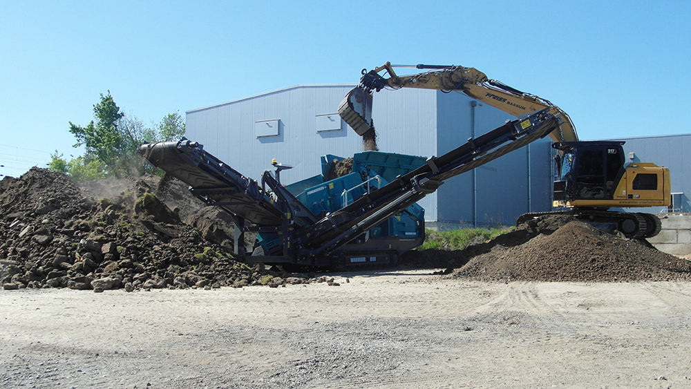 Abbruch Preiss - Mobile Siebanlage (1)